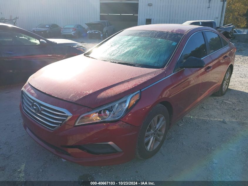 2016 Hyundai Sonata Se VIN: 5NPE24AF9GH283182 Lot: 40667103