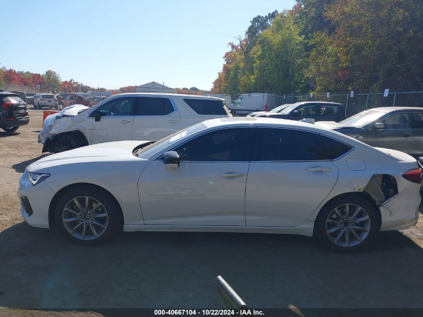 2021 Acura Tlx Standard VIN: 19UUB5F37MA015378 Lot: 40667104