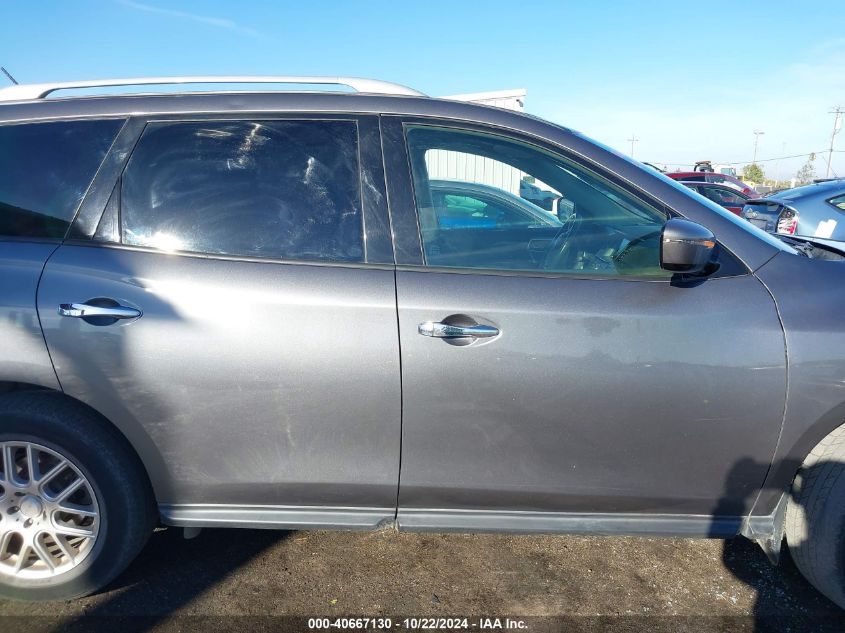 2017 Nissan Pathfinder Sv VIN: 5N1DR2MM7HC696409 Lot: 40667130