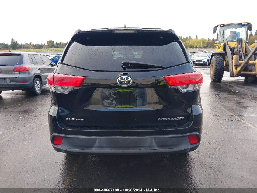 2018 TOYOTA HIGHLANDER XLE - 5TDJZRFHXJS556665