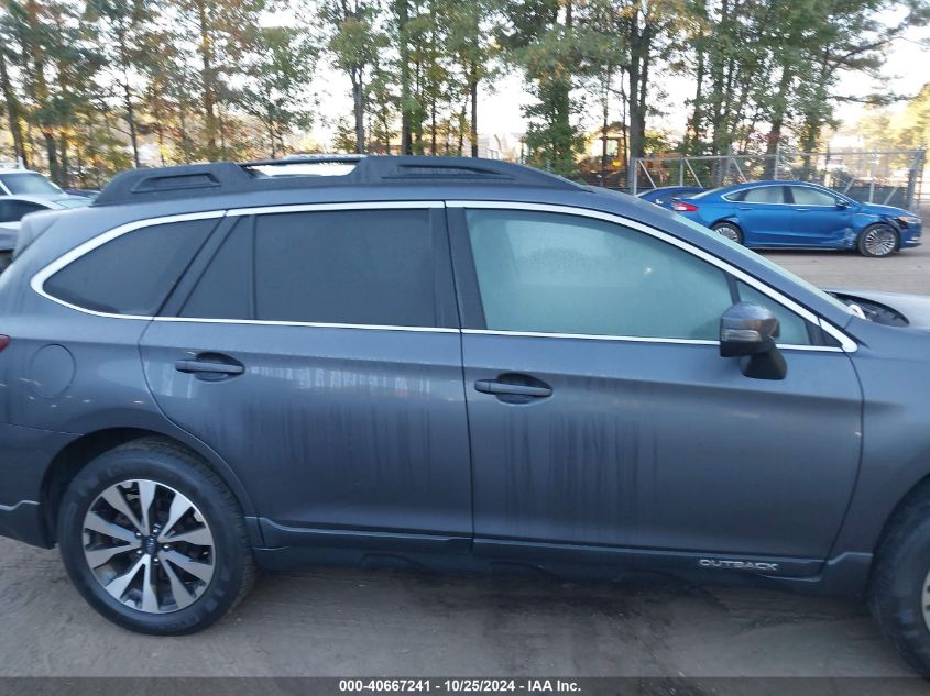 2017 Subaru Outback 2.5I Limited VIN: 4S4BSANC5H3246088 Lot: 40667241