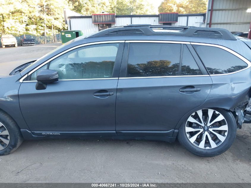2017 Subaru Outback 2.5I Limited VIN: 4S4BSANC5H3246088 Lot: 40667241