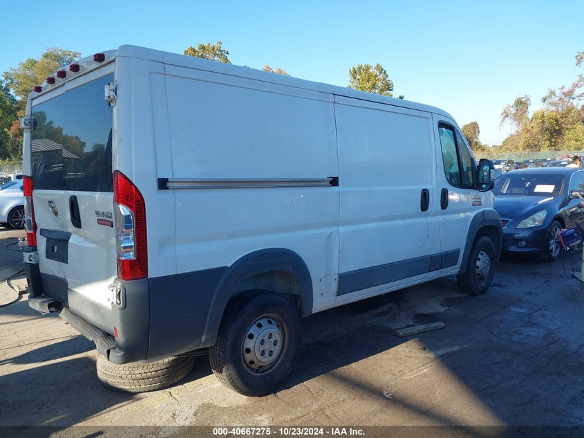 2017 RAM PROMASTER 1500 LOW ROOF 136 WB - 3C6TRVAG7HE536529