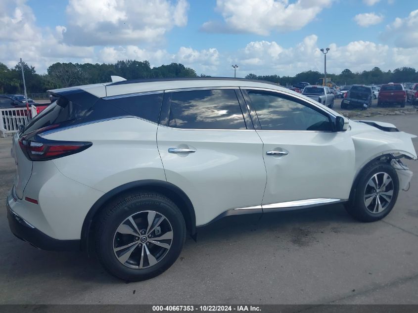 2022 Nissan Murano Sv Fwd VIN: 5N1AZ2BJ4NC111549 Lot: 40667353