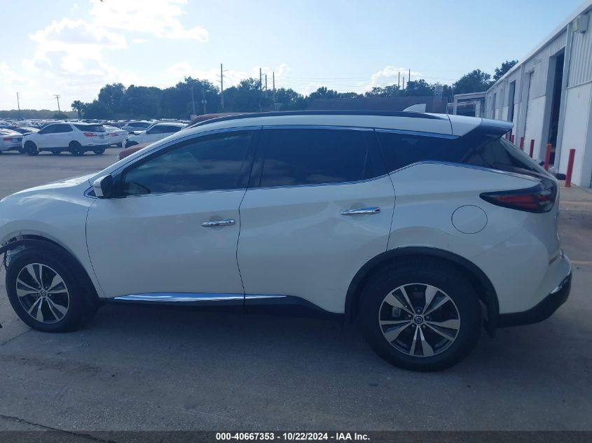 2022 Nissan Murano Sv Fwd VIN: 5N1AZ2BJ4NC111549 Lot: 40667353