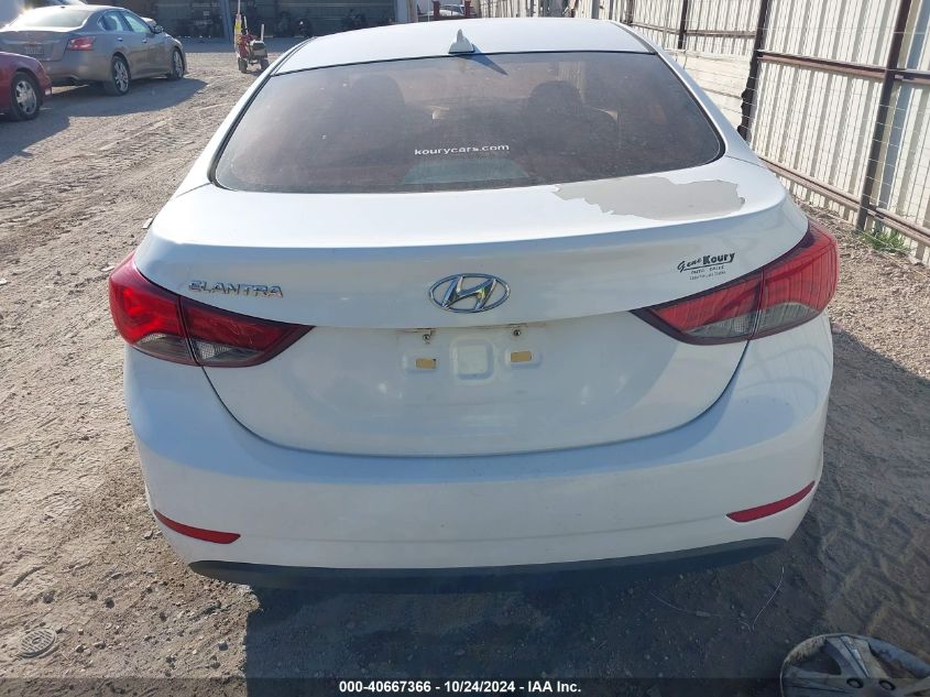 2016 Hyundai Elantra Se VIN: 5NPDH4AE9GH768584 Lot: 40667366