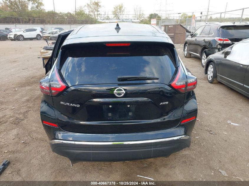 2020 Nissan Murano S Intelligent Awd VIN: 5N1AZ2ASXLN106111 Lot: 40667378