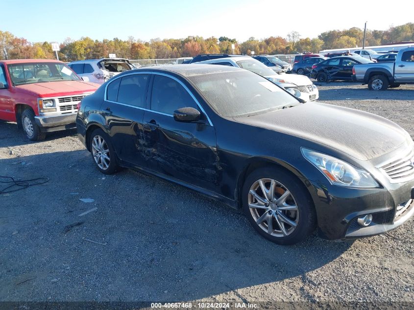 2012 Infiniti G37X VIN: JN1CV6AR1CM682997 Lot: 40667468