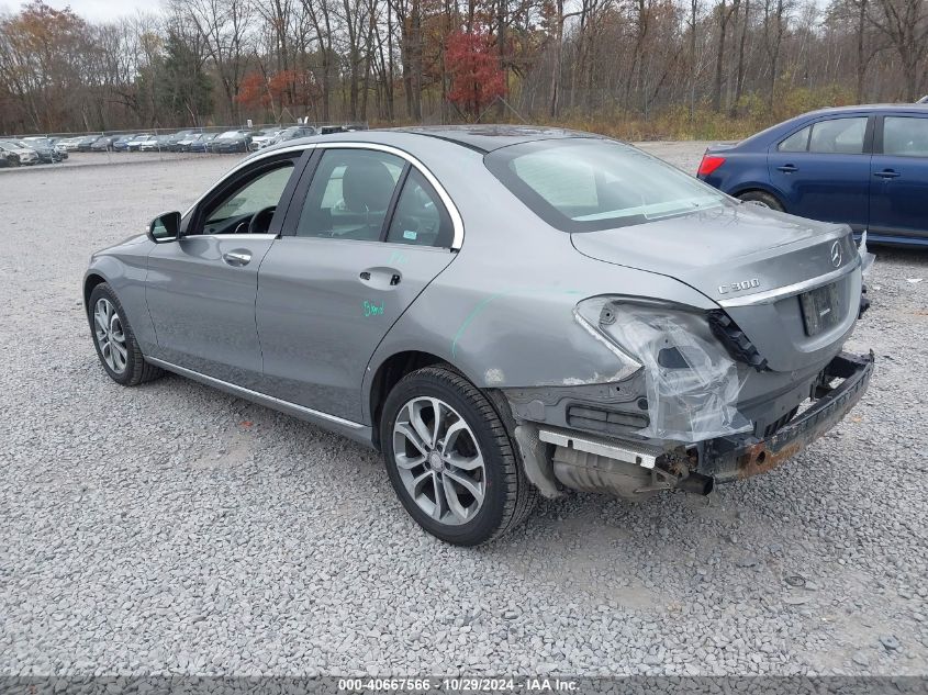 2015 Mercedes-Benz C 300 4Matic/Luxury 4Matic/Sport 4Matic VIN: 55SWF4KB4FU023871 Lot: 40667566