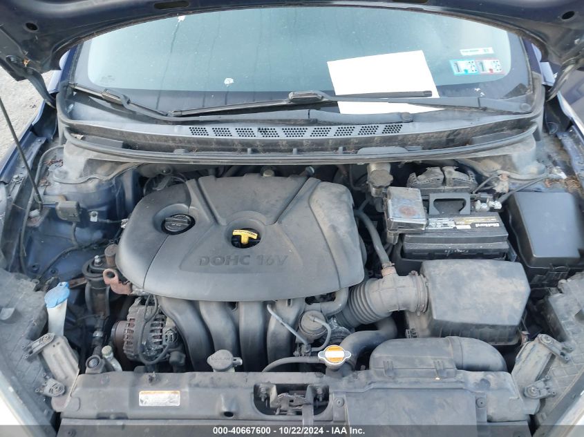 2012 Hyundai Elantra Gls VIN: 5NPDH4AEXCH133934 Lot: 40667600