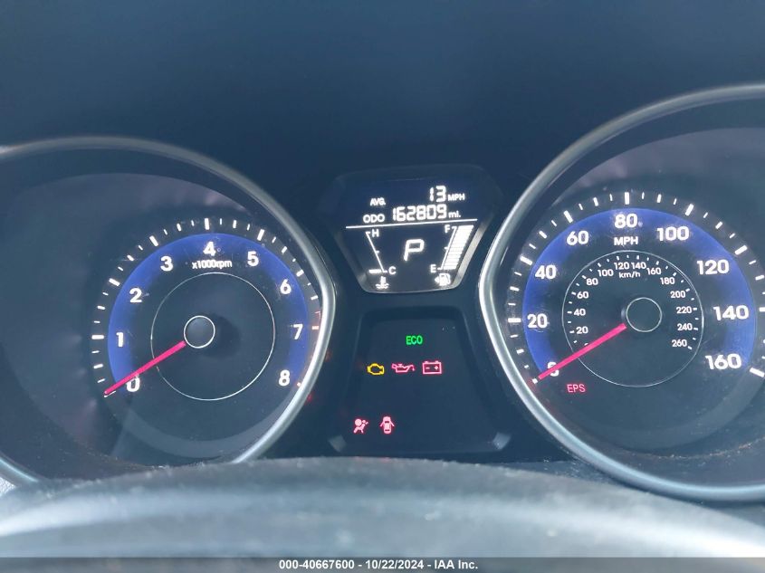 2012 Hyundai Elantra Gls VIN: 5NPDH4AEXCH133934 Lot: 40667600