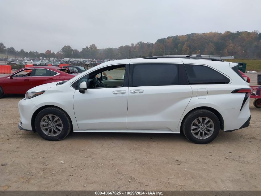 2022 Toyota Sienna Xle VIN: 5TDYRKEC6NS110028 Lot: 40667625