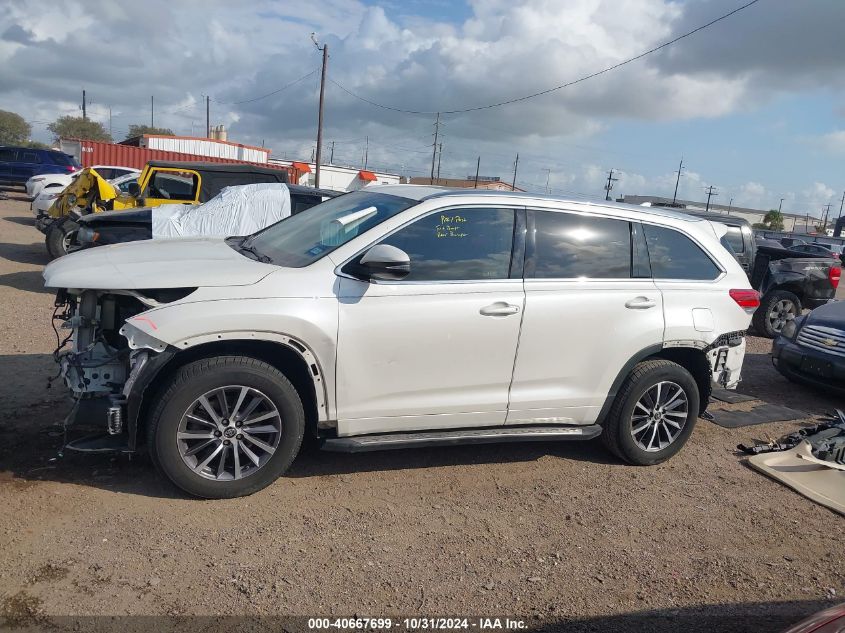 2018 Toyota Highlander Xle VIN: 5TDKZRFH4JS536738 Lot: 40667699