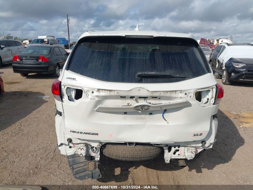 2018 Toyota Highlander Xle VIN: 5TDKZRFH4JS536738 Lot: 40667699