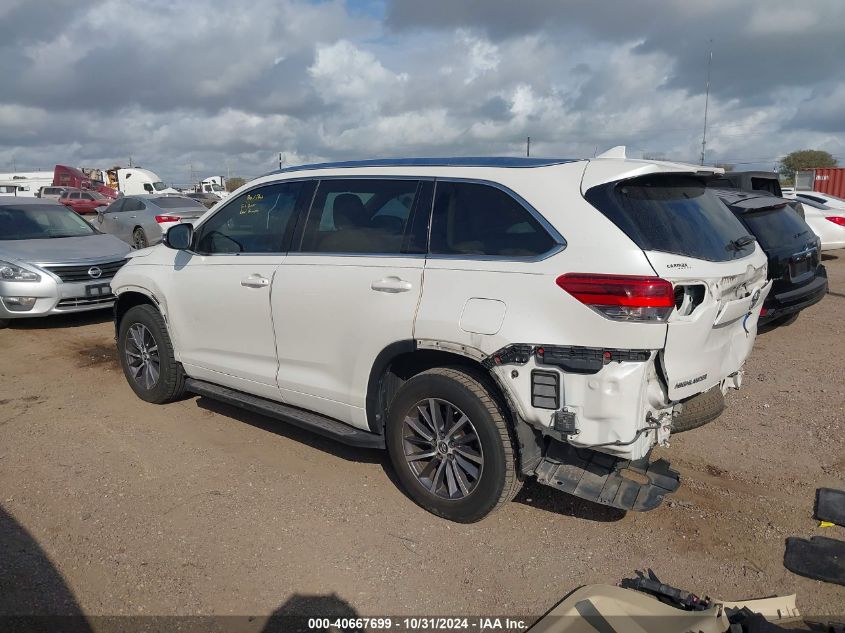 2018 Toyota Highlander Xle VIN: 5TDKZRFH4JS536738 Lot: 40667699