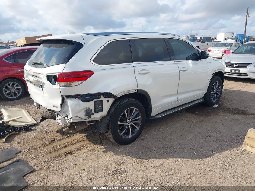 2018 Toyota Highlander Xle VIN: 5TDKZRFH4JS536738 Lot: 40667699