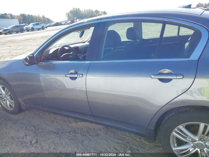 2013 Infiniti G37X VIN: JN1CV6AR5DM769383 Lot: 40667771