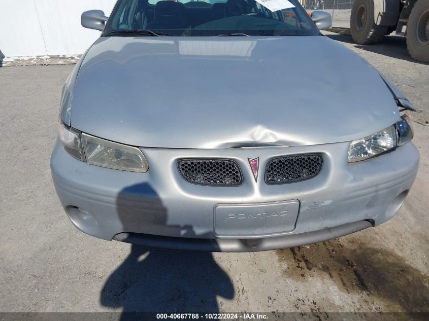 1999 Pontiac Grand Prix Gt VIN: 1G2WP52K4XF297030 Lot: 40667788