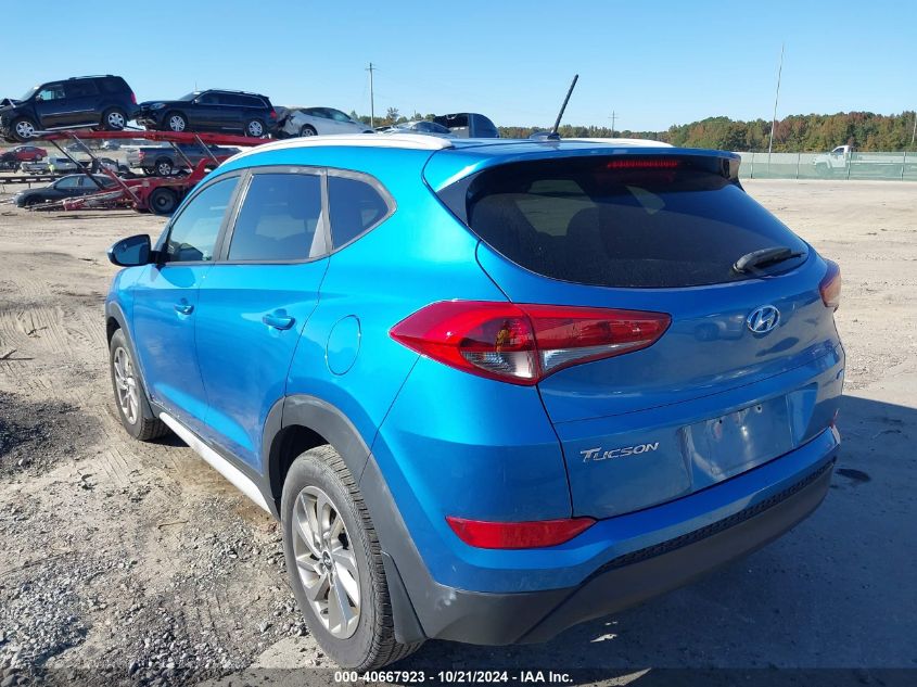 2017 Hyundai Tucson Se VIN: KM8J3CA43HU410175 Lot: 40667923