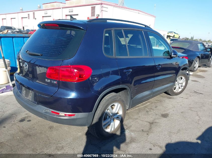 2015 Volkswagen Tiguan S VIN: WVGAV7AX3FW539885 Lot: 40667969