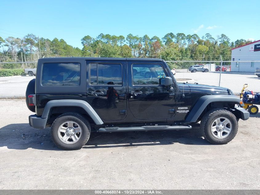 2013 Jeep Wrangler Unlimited Sport VIN: 1C4BJWDGXDL529217 Lot: 40668074