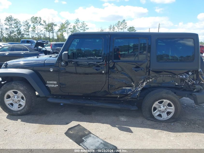 2013 Jeep Wrangler Unlimited Sport VIN: 1C4BJWDGXDL529217 Lot: 40668074