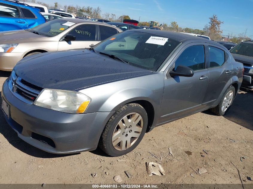 2012 Dodge Avenger Se VIN: 1C3CDZAB5CN323350 Lot: 40668183