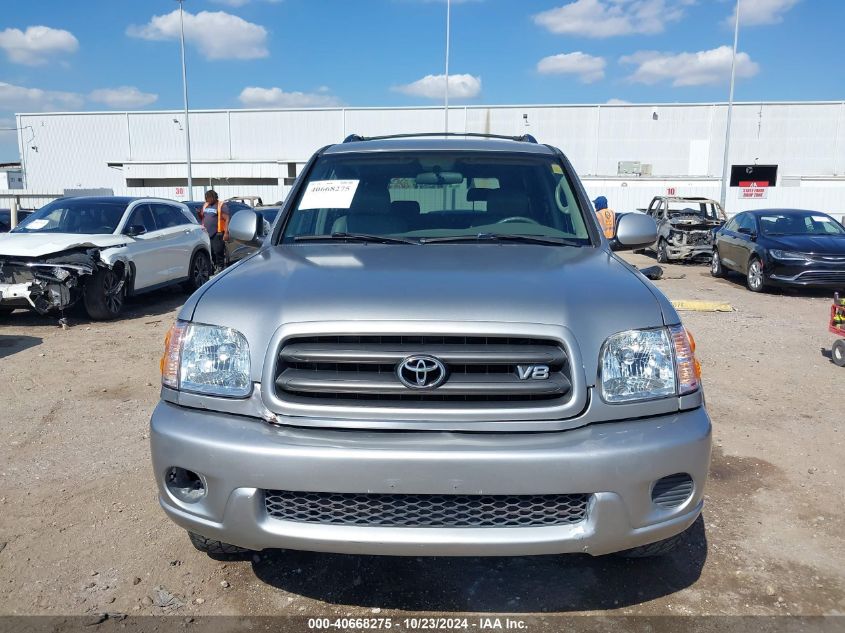 2002 Toyota Sequoia Sr5 V8 VIN: 5TDZT34A52S107659 Lot: 40668275