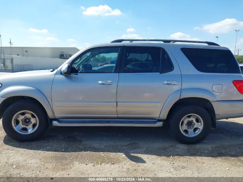 2002 Toyota Sequoia Sr5 V8 VIN: 5TDZT34A52S107659 Lot: 40668275