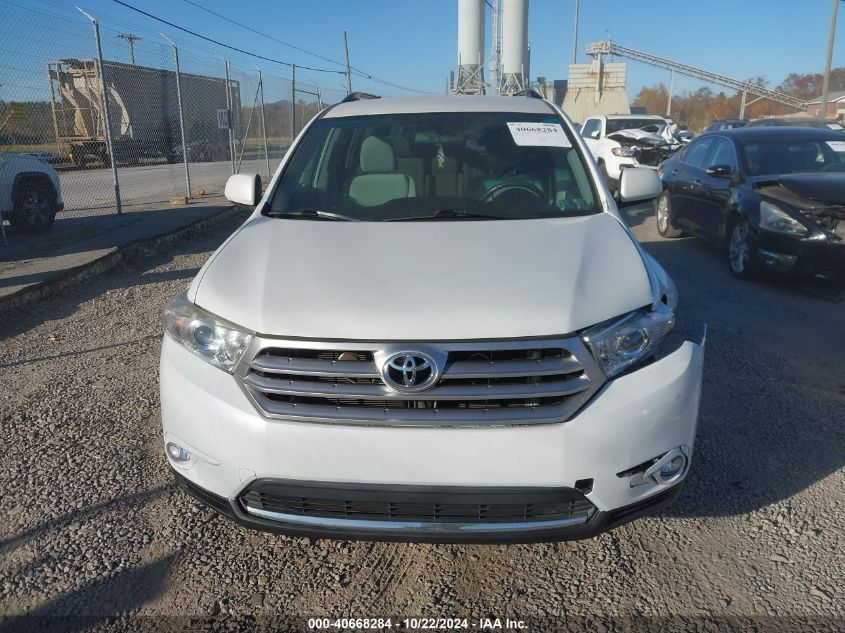 2012 Toyota Highlander Base V6 VIN: 5TDBK3EH4CS165604 Lot: 40668284