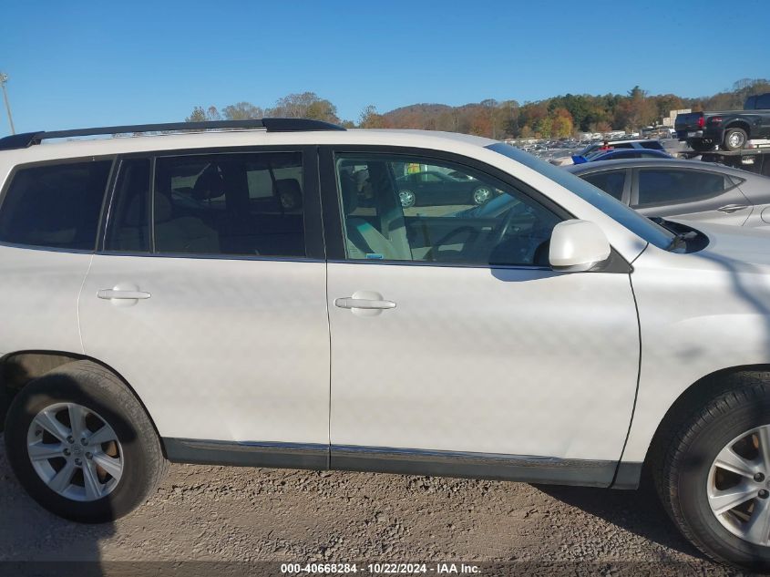 2012 Toyota Highlander Base V6 VIN: 5TDBK3EH4CS165604 Lot: 40668284