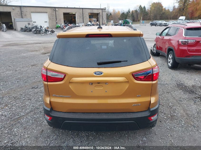 2022 Ford Ecosport Se VIN: MAJ6S3GL0NC458302 Lot: 40668410