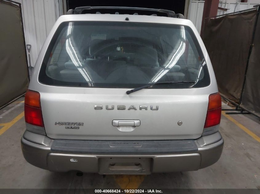 2000 Subaru Forester S VIN: JF1SF6559YH705493 Lot: 40668424