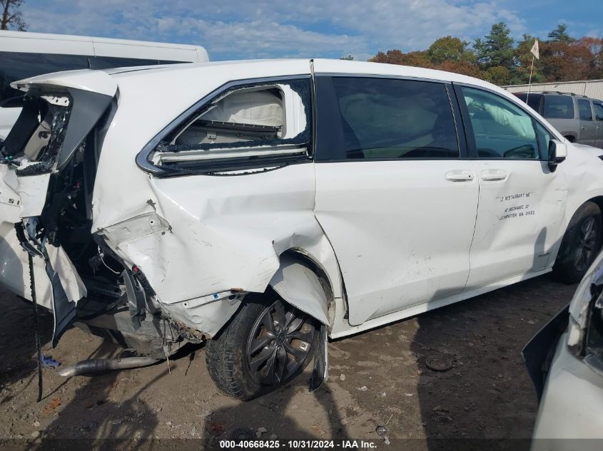 2021 Toyota Sienna Le VIN: 5TDKRKEC5MS009745 Lot: 40668425