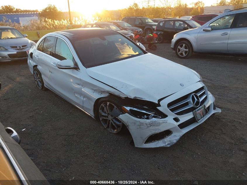 2016 Mercedes-Benz C 300 4Matic VIN: 55SWF4KB5GU107800 Lot: 40668436