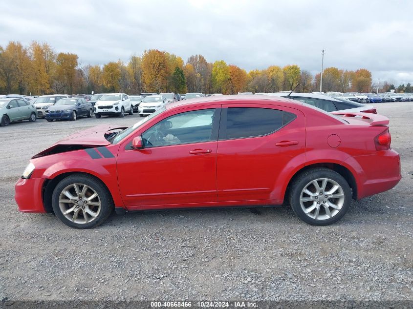 2013 Dodge Avenger R/T VIN: 1C3CDZBG6DN562899 Lot: 40668466