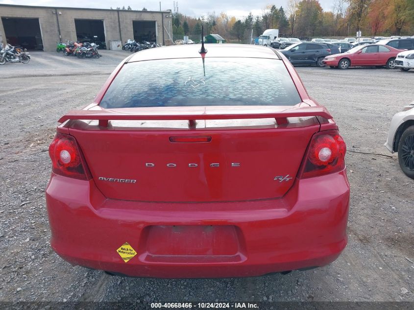 2013 Dodge Avenger R/T VIN: 1C3CDZBG6DN562899 Lot: 40668466