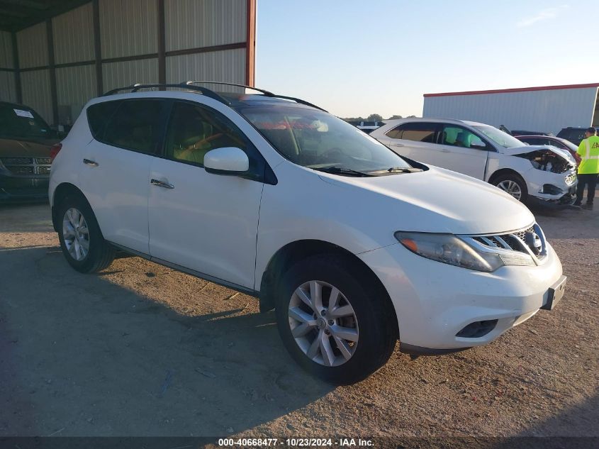 2013 Nissan Murano Sl VIN: JN8AZ1MU3DW208944 Lot: 40668477