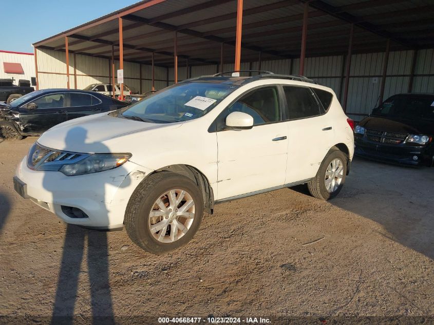 2013 Nissan Murano Sl VIN: JN8AZ1MU3DW208944 Lot: 40668477