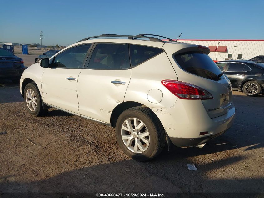 2013 Nissan Murano Sl VIN: JN8AZ1MU3DW208944 Lot: 40668477