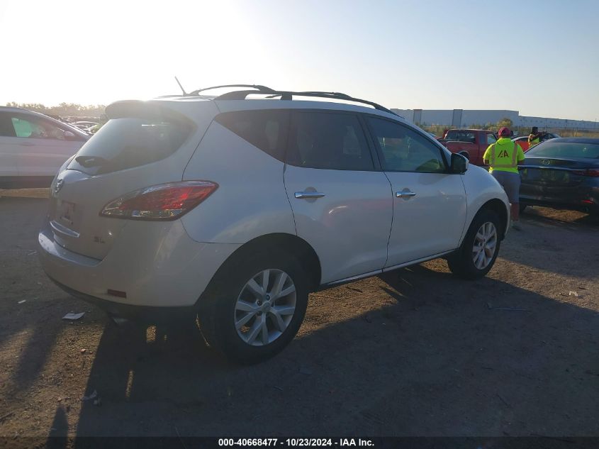 2013 Nissan Murano Sl VIN: JN8AZ1MU3DW208944 Lot: 40668477