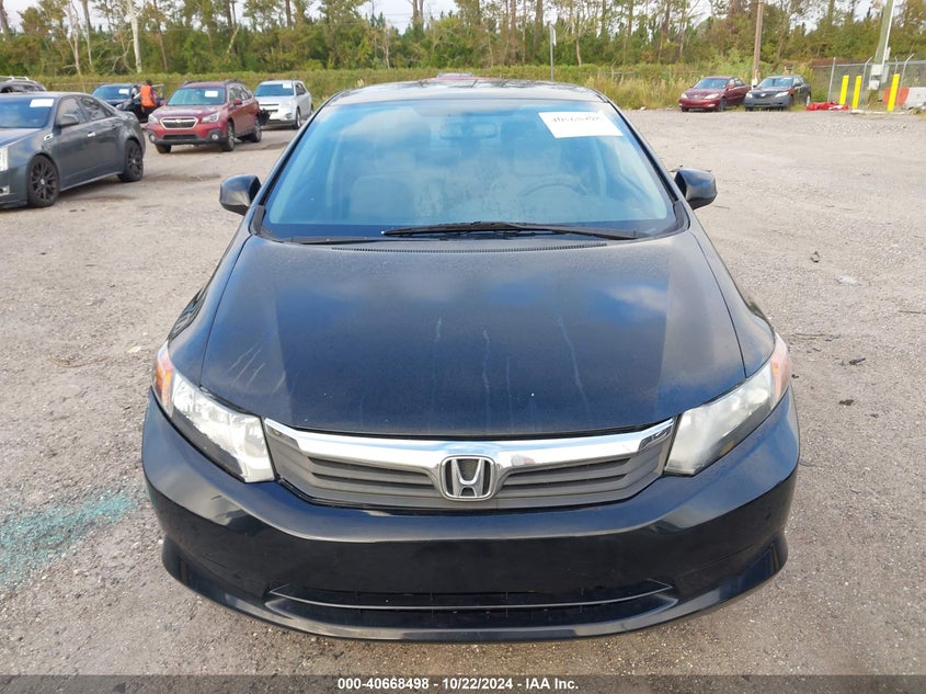 2012 Honda Civic Sdn Lx VIN: 19XFB2F54CE049782 Lot: 40668498