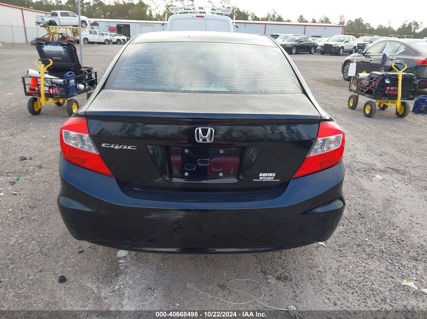 2012 Honda Civic Sdn Lx VIN: 19XFB2F54CE049782 Lot: 40668498