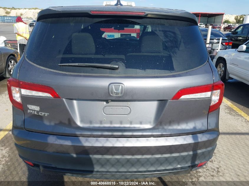 2019 Honda Pilot Lx VIN: 5FNYF5H19KB022627 Lot: 40668515