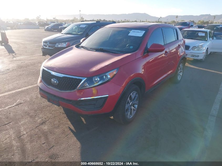 VIN KNDPB3AC2E7587674 2014 KIA Sportage, LX no.2