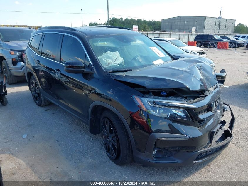 2022 Honda Pilot 2Wd Special Edition VIN: 5FNYF5H29NB021832 Lot: 40668667