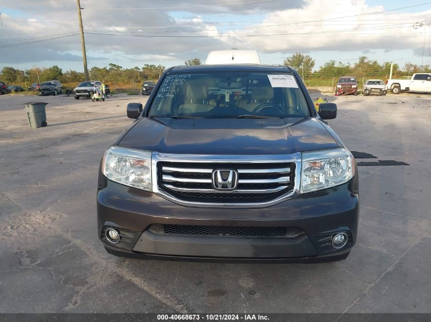 2013 Honda Pilot Ex-L VIN: 5FNYF3H55DB030671 Lot: 40668673