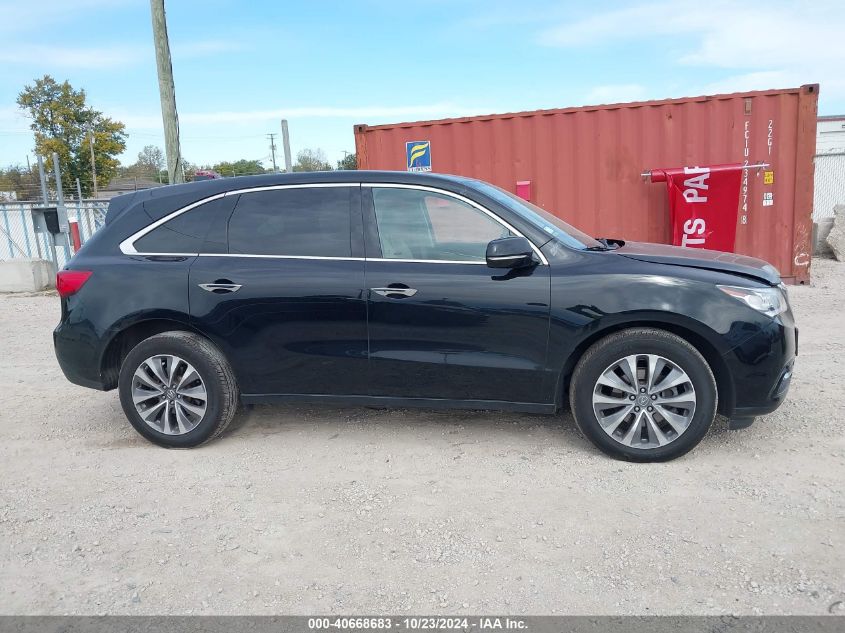 2014 Acura Mdx Technology Package VIN: 5FRYD4H48EB036600 Lot: 40668683