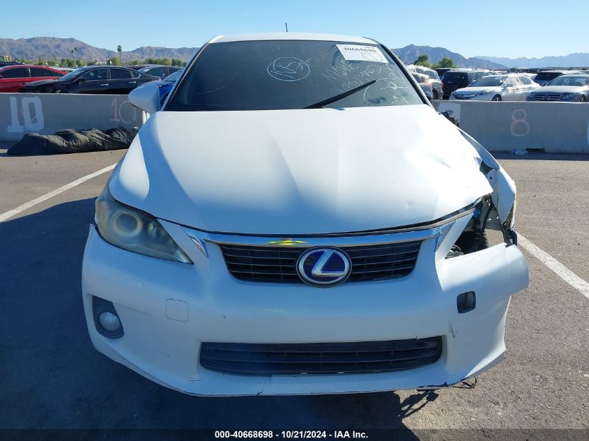 2012 Lexus Ct 200H VIN: JTHKD5BH8C2100318 Lot: 40668698