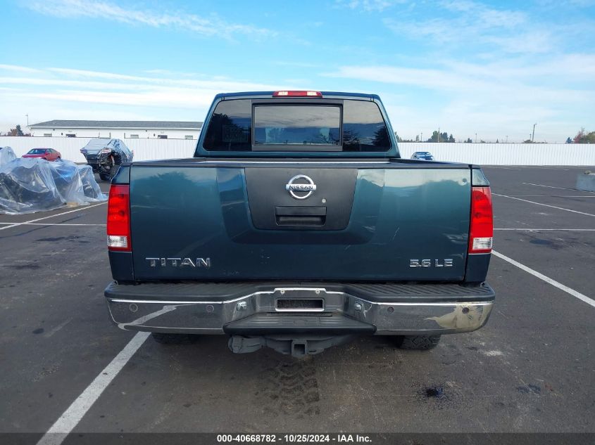 2006 Nissan Titan Le VIN: 1N6AA07B86N507813 Lot: 40668782